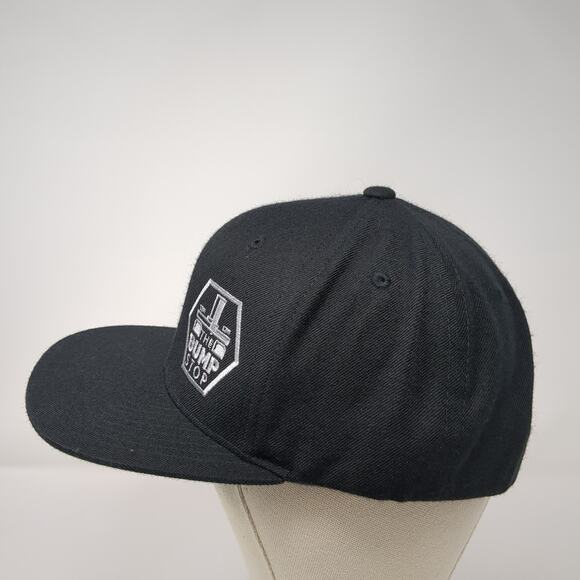 The Bump Stop Snapback Cap Black One Size Adjustable Embroidered Sport-Tek - Picture 3 of 9